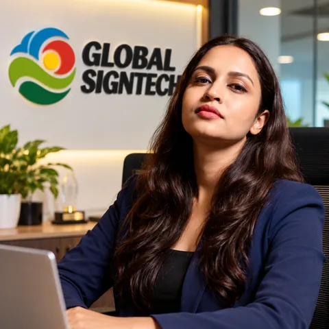 Global Signtech DSC expert at the office